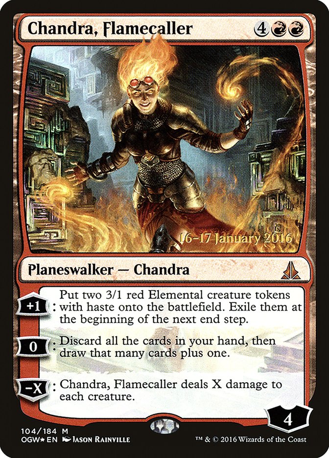 Chandra, Flamecaller [Oath of the Gatewatch Prerelease Promos] | PLUS EV GAMES 
