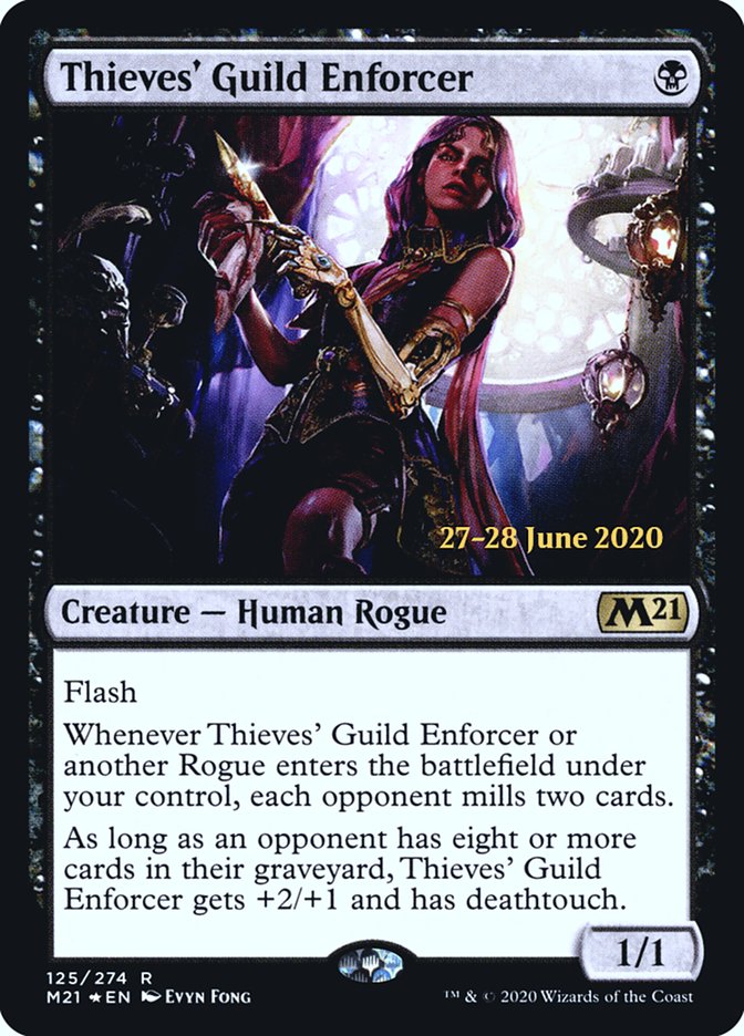 Thieves' Guild Enforcer  [Core Set 2021 Prerelease Promos] | PLUS EV GAMES 