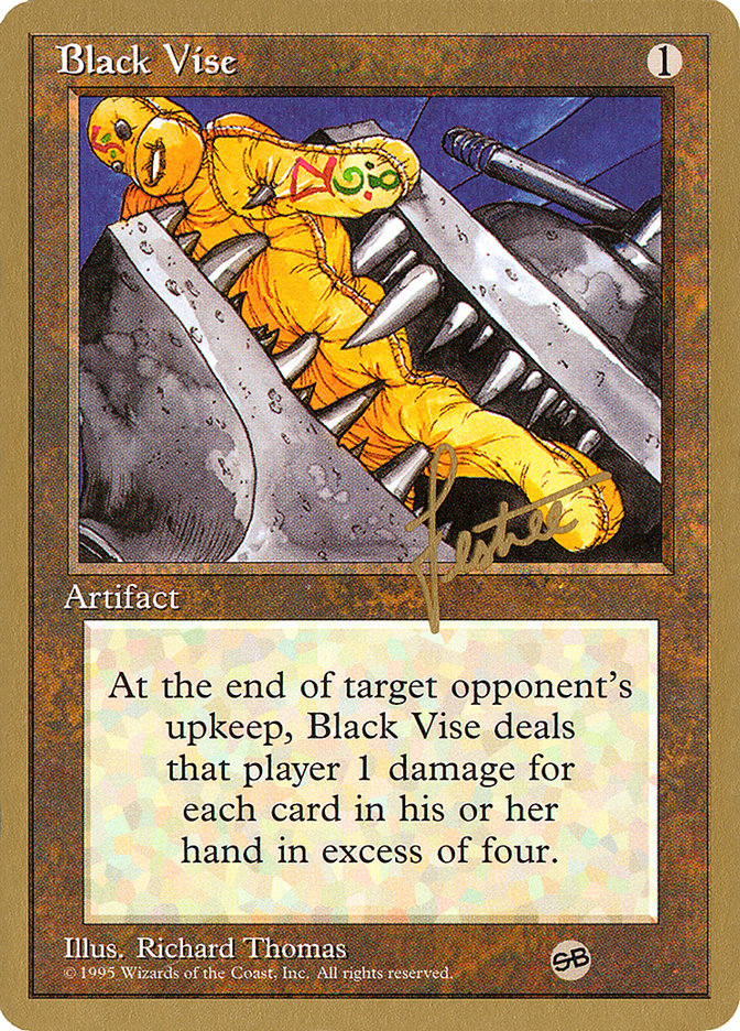 Black Vise (Bertrand Lestree) (SB) [Pro Tour Collector Set] | PLUS EV GAMES 