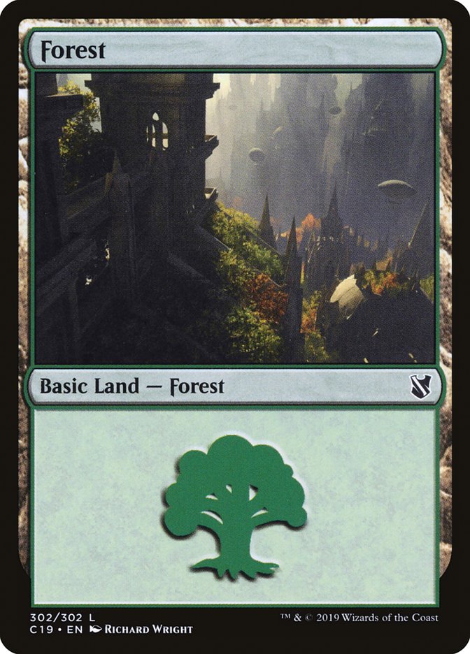 Forest (302) [Commander 2019] | PLUS EV GAMES 