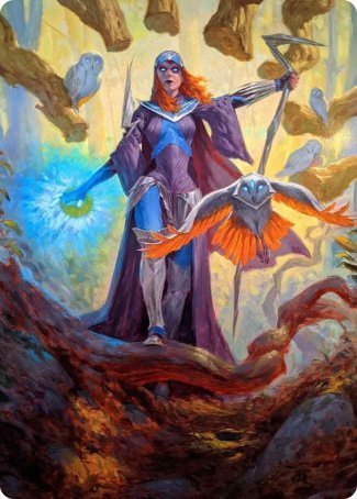 Kasmina, Enigma Sage Art Card [Strixhaven: School of Mages Art Series] | PLUS EV GAMES 