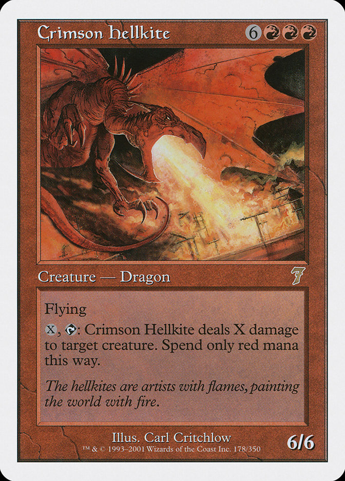 Crimson Hellkite [Seventh Edition] | PLUS EV GAMES 