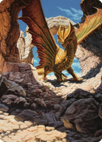 Ancient Brass Dragon Art Card (02) [Commander Legends: Battle for Baldur's Gate Art Series] | PLUS EV GAMES 