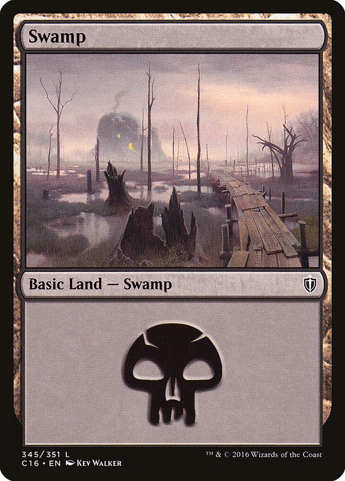 Swamp (345) [Commander 2016] | PLUS EV GAMES 