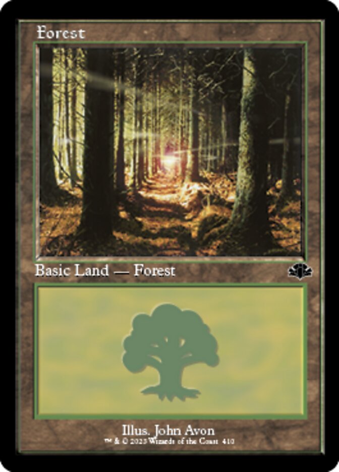 Forest (410) (Retro) [Dominaria Remastered] | PLUS EV GAMES 