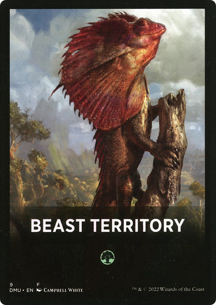 Beast Territory Theme Card [Dominaria United Tokens] | PLUS EV GAMES 