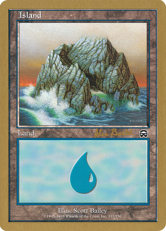 Island (ab337a) (Alex Borteh) [World Championship Decks 2001] | PLUS EV GAMES 