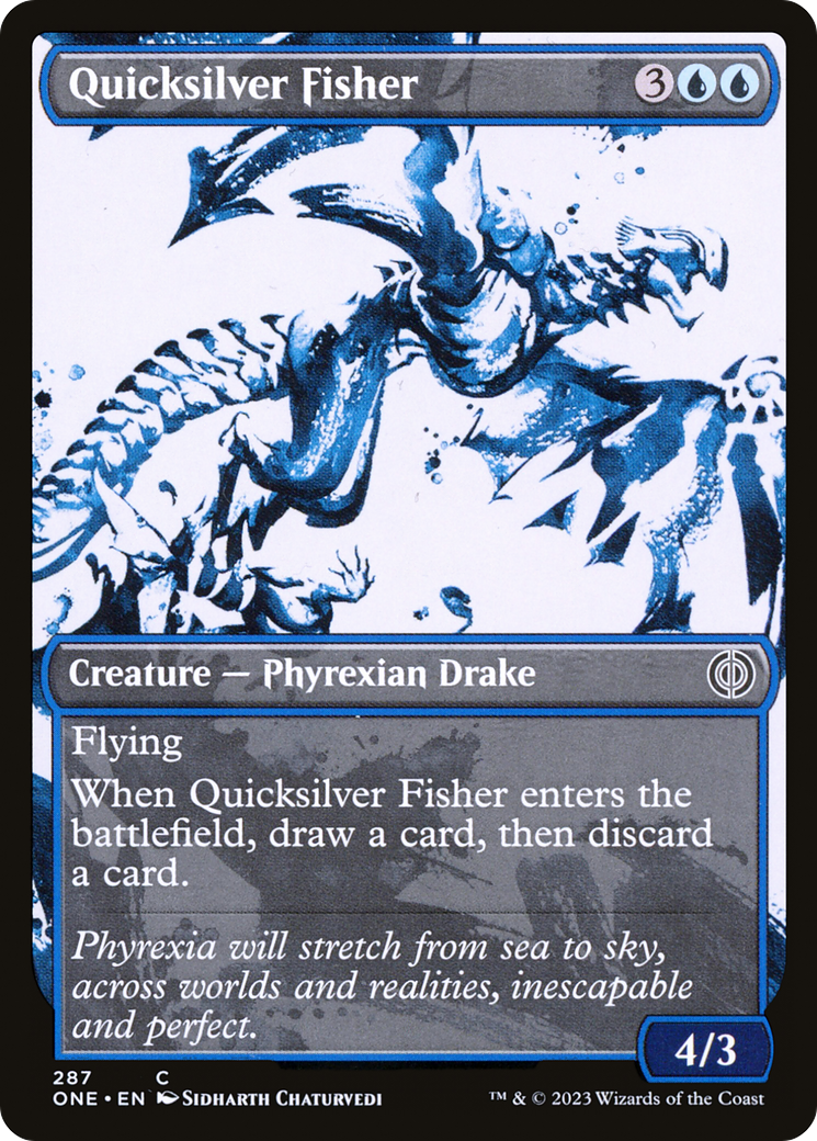 Quicksilver Fisher (Showcase Ichor) [Phyrexia: All Will Be One] | PLUS EV GAMES 