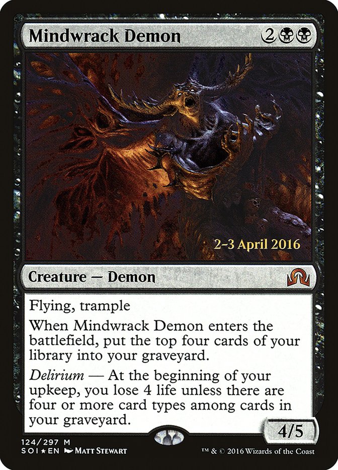 Mindwrack Demon [Shadows over Innistrad Prerelease Promos] | PLUS EV GAMES 