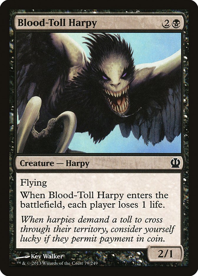 Blood-Toll Harpy [Theros] | PLUS EV GAMES 