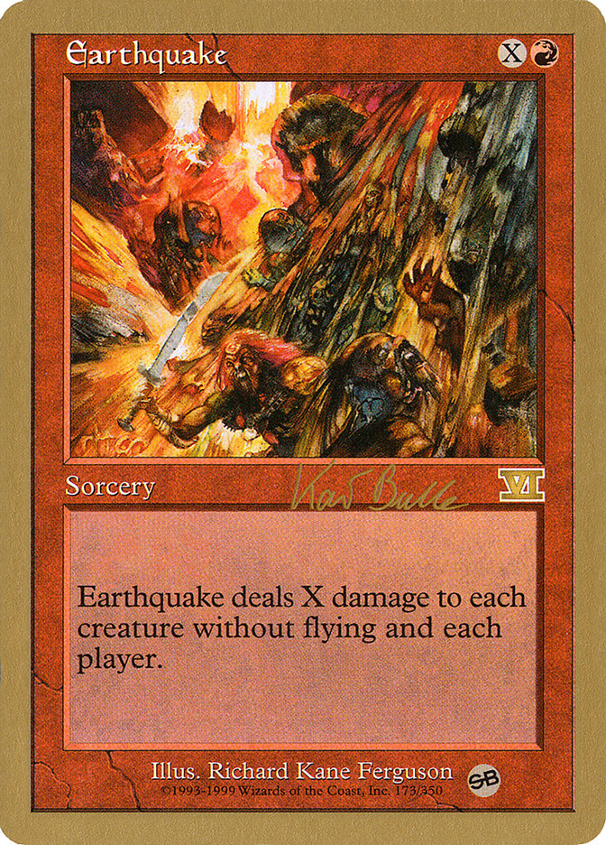 Earthquake (Kai Budde) (SB) [World Championship Decks 1999] | PLUS EV GAMES 