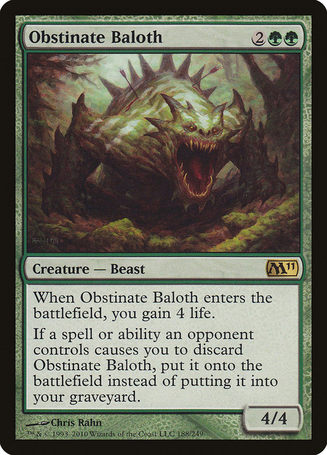 Obstinate Baloth [Magic 2011] | PLUS EV GAMES 