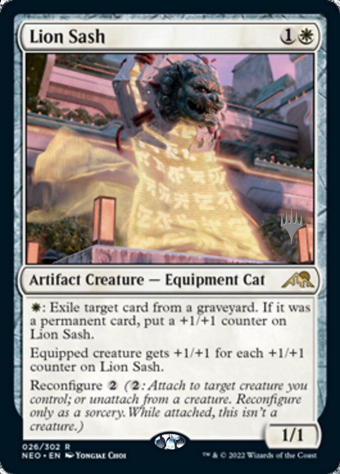 Lion Sash (Promo Pack) [Kamigawa: Neon Dynasty Promos] | PLUS EV GAMES 