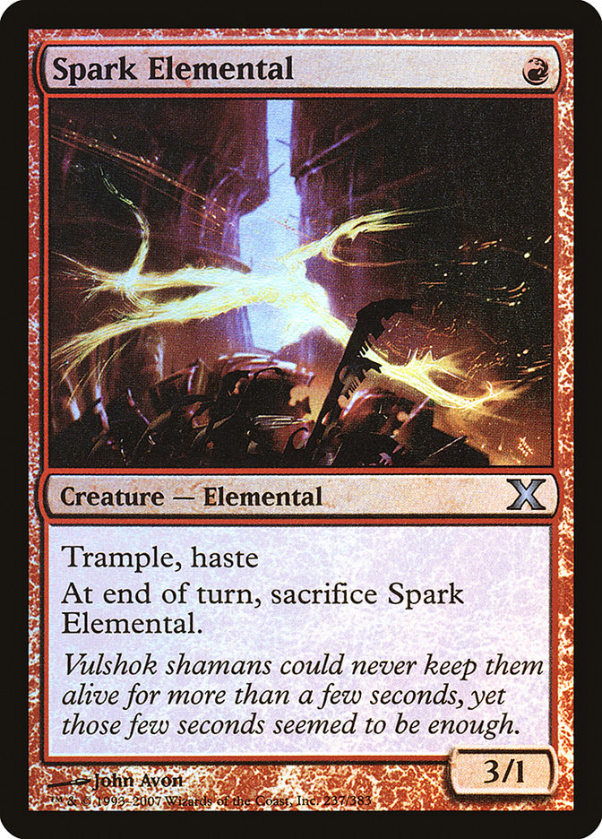 Spark Elemental (Premium Foil) [Tenth Edition] | PLUS EV GAMES 