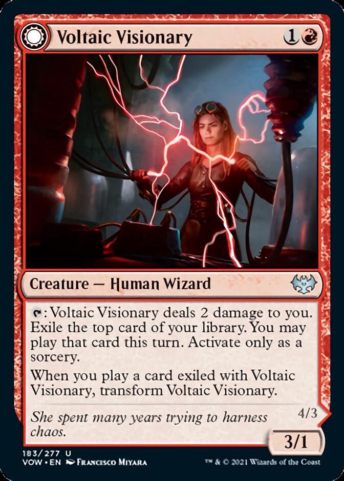 Voltaic Visionary // Volt-Charged Berserker [Innistrad: Crimson Vow] | PLUS EV GAMES 