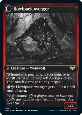 Ill-Tempered Loner // Howlpack Avenger [Innistrad: Double Feature] | PLUS EV GAMES 