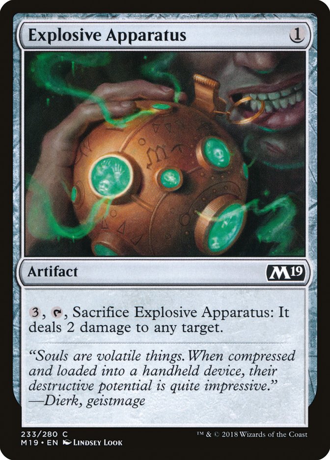 Explosive Apparatus [Core Set 2019] | PLUS EV GAMES 