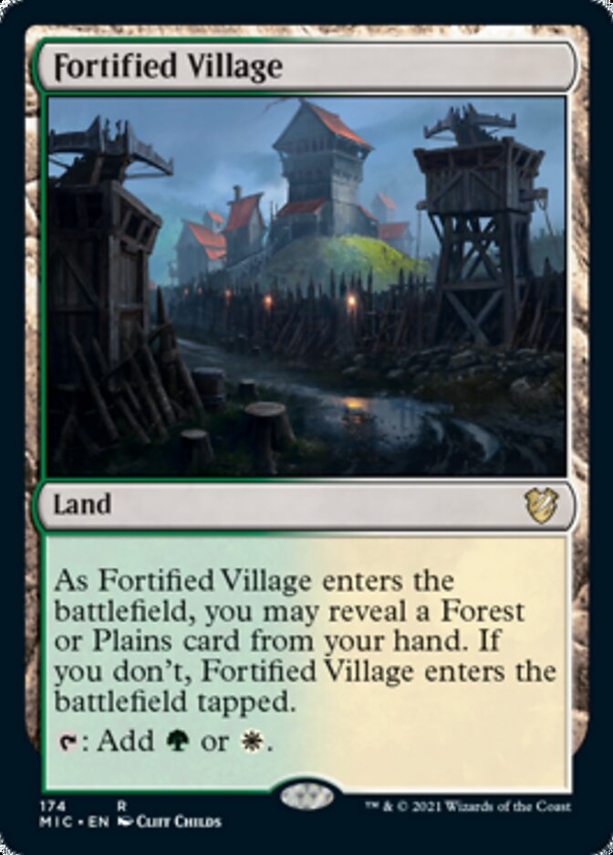 Fortified Village [Innistrad: Midnight Hunt Commander] | PLUS EV GAMES 