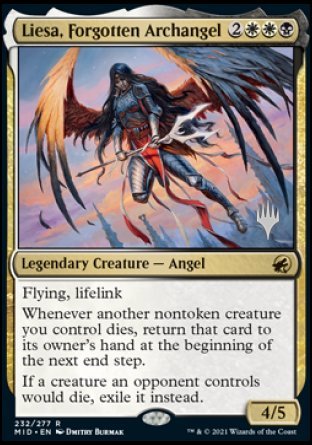 Liesa, Forgotten Archangel (Promo Pack) [Innistrad: Midnight Hunt Promos] | PLUS EV GAMES 