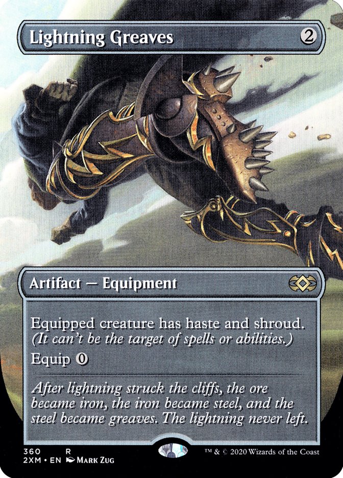 Lightning Greaves (Toppers) [Double Masters Extended Art] | PLUS EV GAMES 