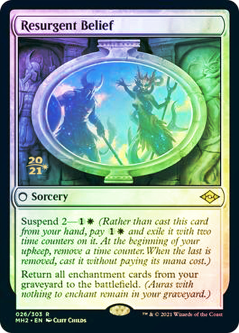 Resurgent Belief [Modern Horizons 2 Prerelease Promos] | PLUS EV GAMES 