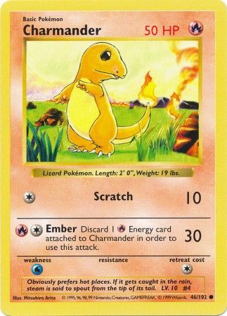 Charmander (46/102) [Base Set (Shadowless)]