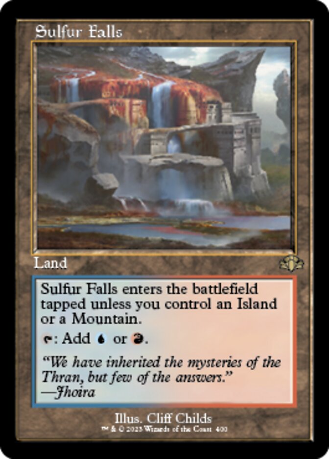 Sulfur Falls (Retro) [Dominaria Remastered] | PLUS EV GAMES 