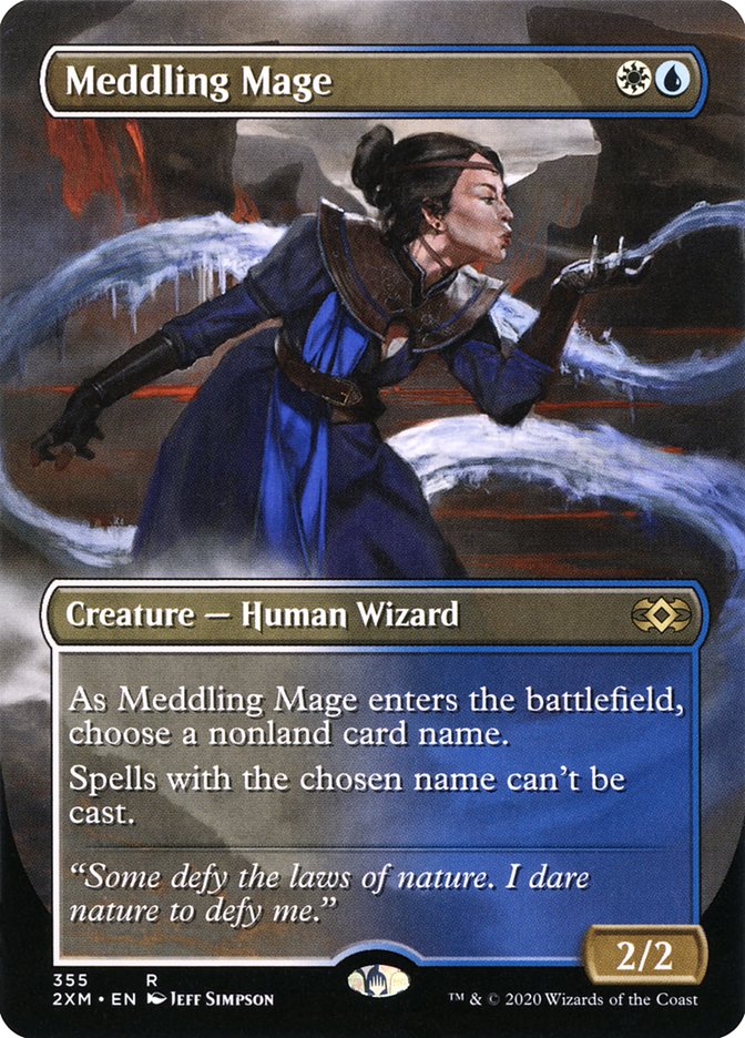 Meddling Mage (Toppers) [Double Masters Extended Art] | PLUS EV GAMES 