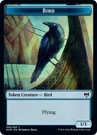 Bird (005) // Soldier Double-sided Token [Kaldheim Commander Tokens] | PLUS EV GAMES 