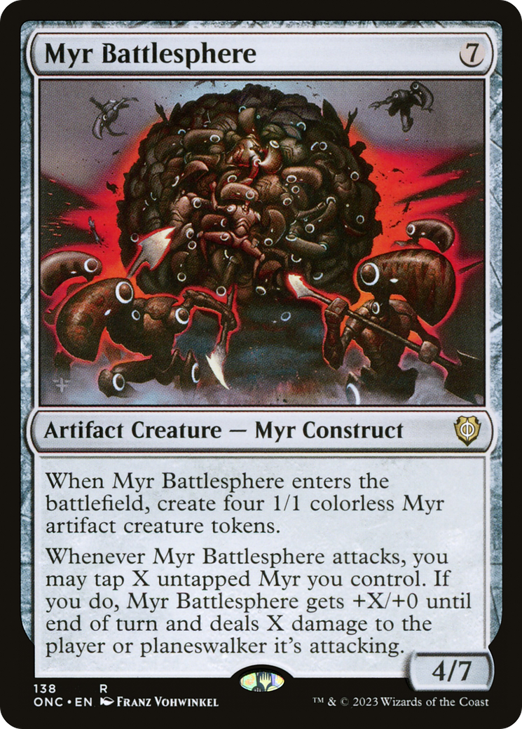 Myr Battlesphere [Phyrexia: All Will Be One Commander] | PLUS EV GAMES 