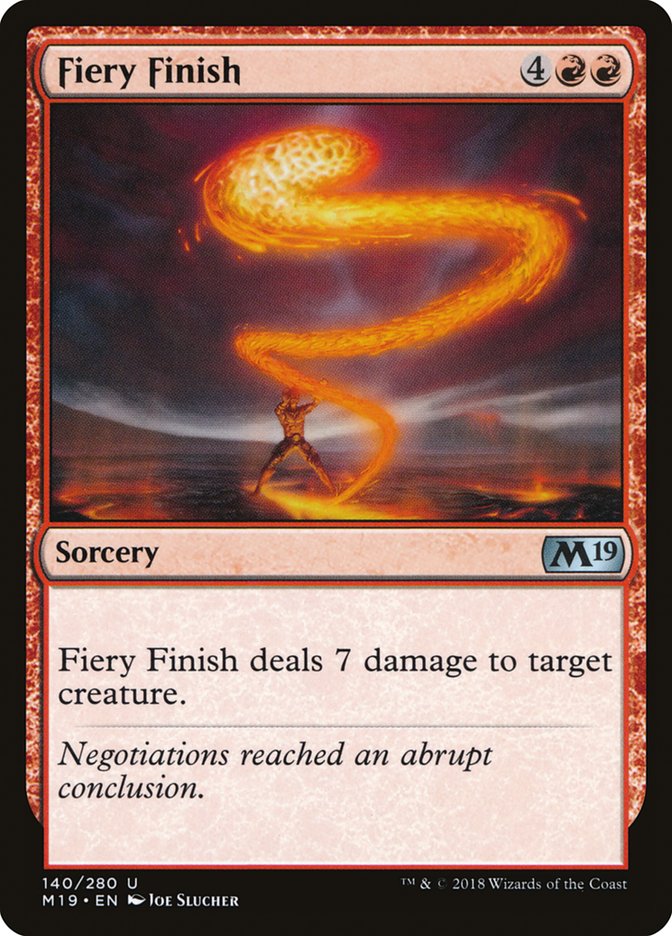 Fiery Finish [Core Set 2019] | PLUS EV GAMES 