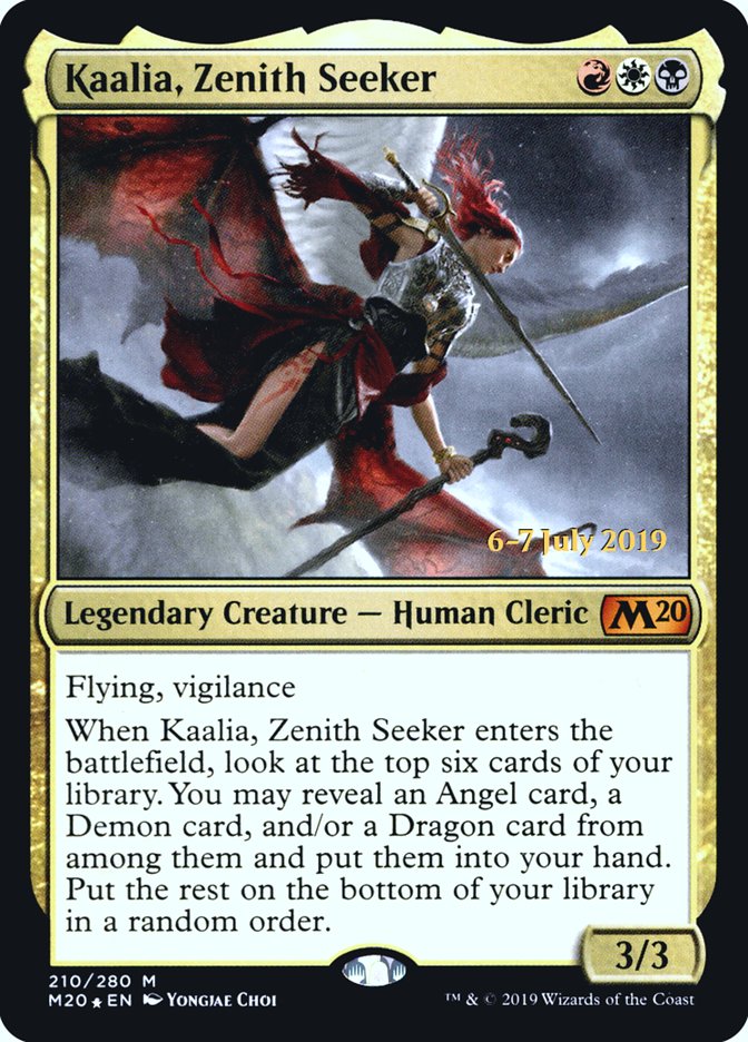 Kaalia, Zenith Seeker  [Core Set 2020 Prerelease Promos] | PLUS EV GAMES 