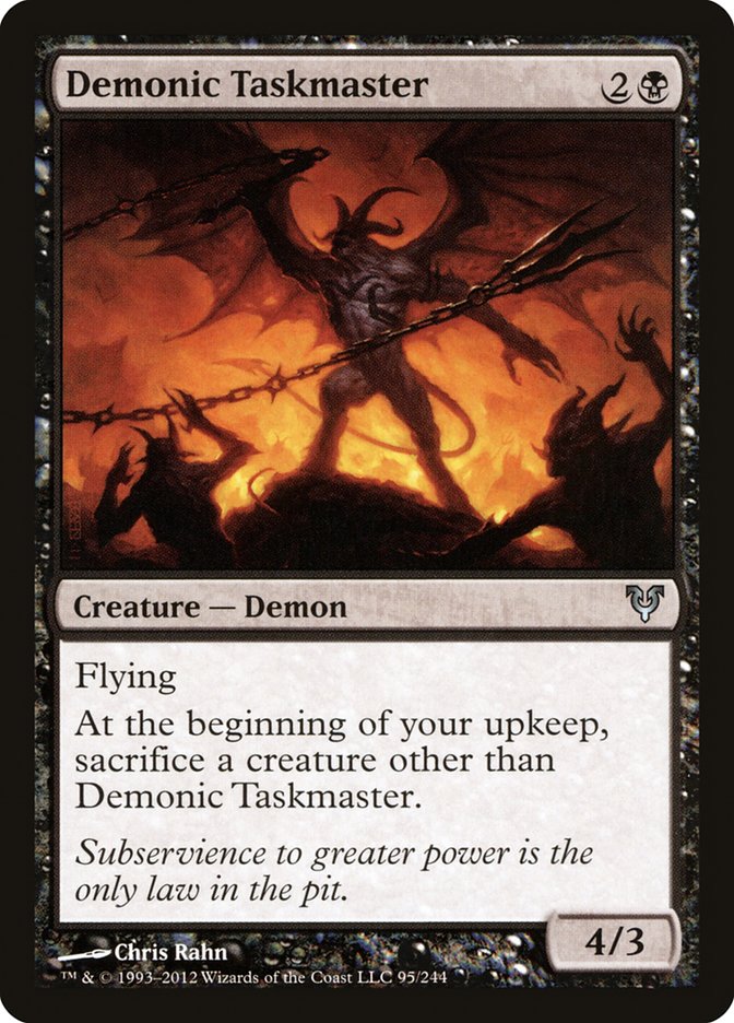 Demonic Taskmaster [Avacyn Restored] | PLUS EV GAMES 