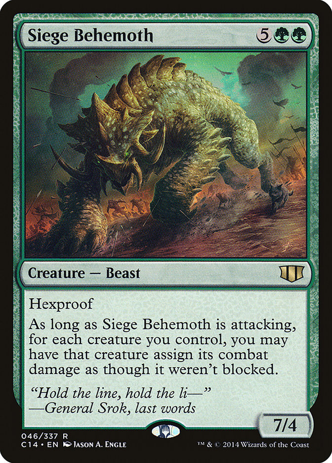 Siege Behemoth [Commander 2014] | PLUS EV GAMES 