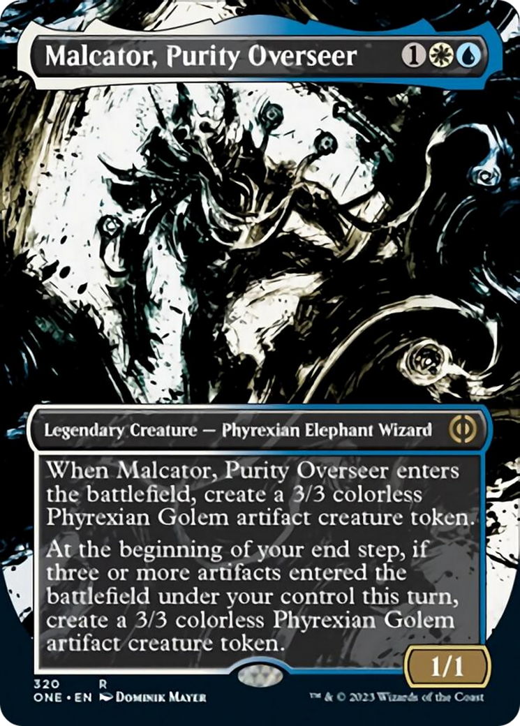 Malcator, Purity Overseer (Borderless Ichor) [Phyrexia: All Will Be One] | PLUS EV GAMES 