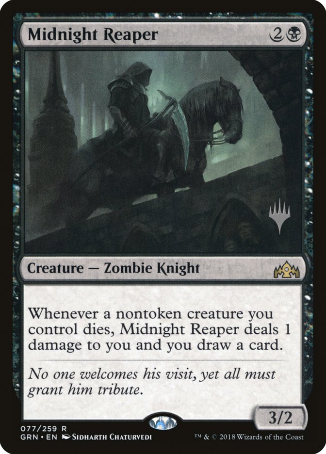 Midnight Reaper (Promo Pack) [Guilds of Ravnica Promos] | PLUS EV GAMES 