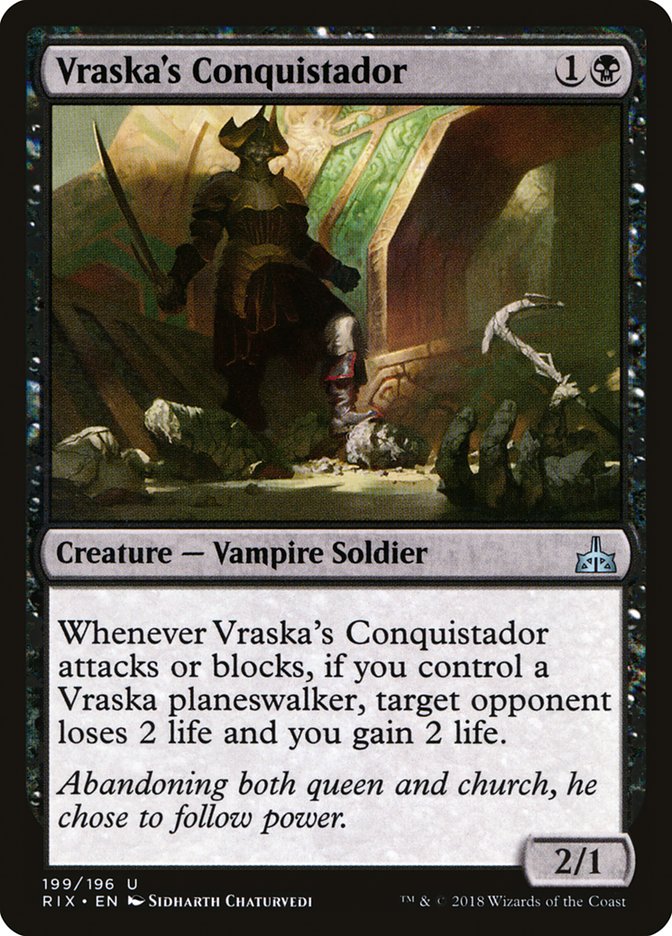 Vraska's Conquistador [Rivals of Ixalan] | PLUS EV GAMES 