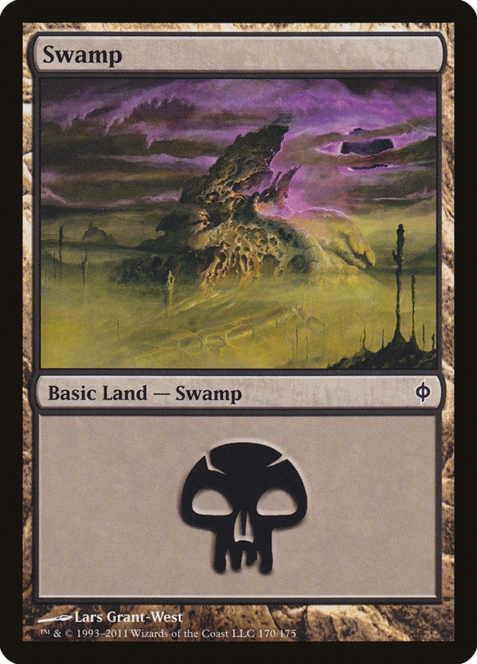 Swamp (170) [New Phyrexia] | PLUS EV GAMES 