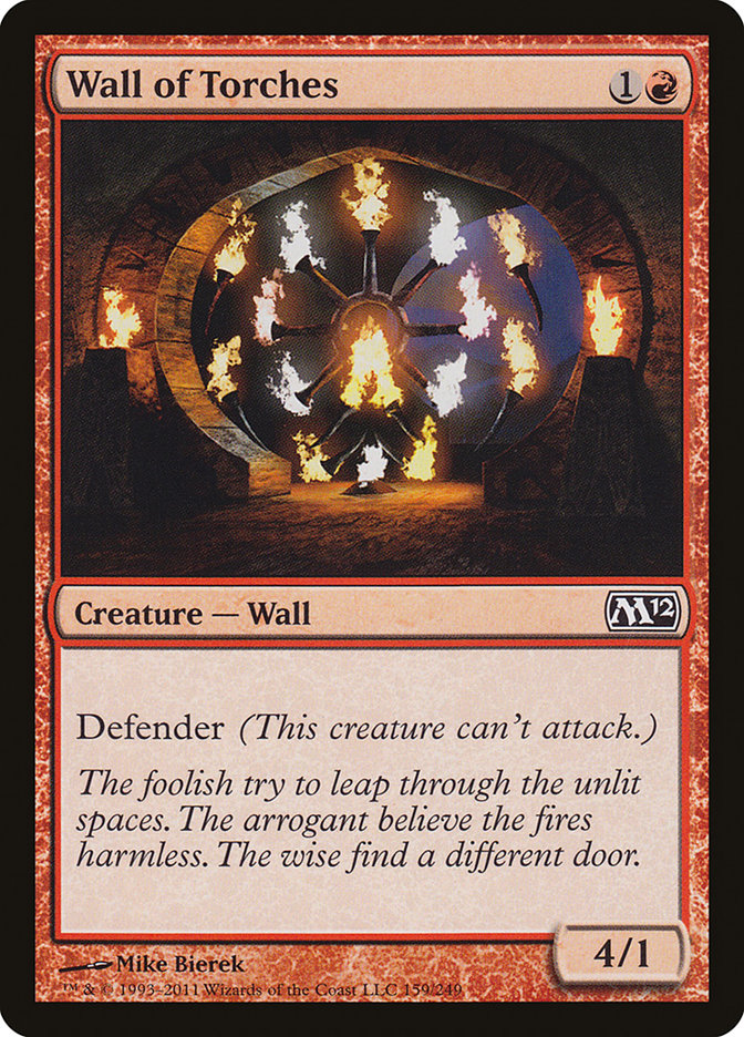 Wall of Torches [Magic 2012] | PLUS EV GAMES 