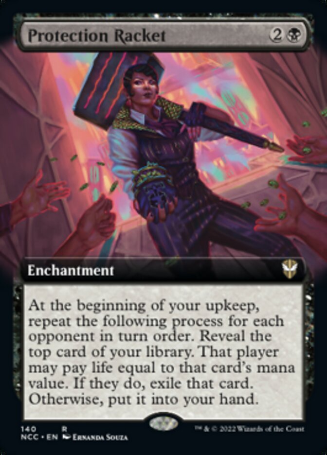 Protection Racket (Extended Art) [Streets of New Capenna Commander] | PLUS EV GAMES 