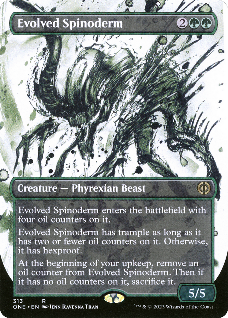 Evolved Spinoderm (Borderless Ichor) [Phyrexia: All Will Be One] | PLUS EV GAMES 