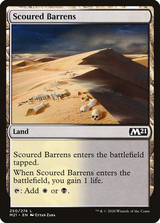 Scoured Barrens [Core Set 2021] | PLUS EV GAMES 