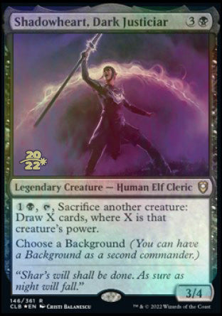 Shadowheart, Dark Justiciar [Commander Legends: Battle for Baldur's Gate Prerelease Promos] | PLUS EV GAMES 
