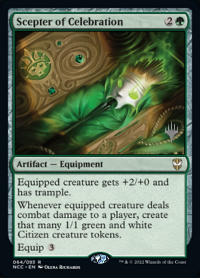 Scepter of Celebration (Promo Pack) [Streets of New Capenna Commander Promos] | PLUS EV GAMES 