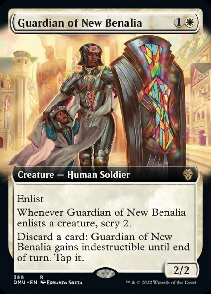 Guardian of New Benalia (Extended Art) [Dominaria United] | PLUS EV GAMES 