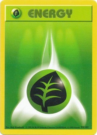 Grass Energy (99/102) [Base Set (Shadowless)] | PLUS EV GAMES 