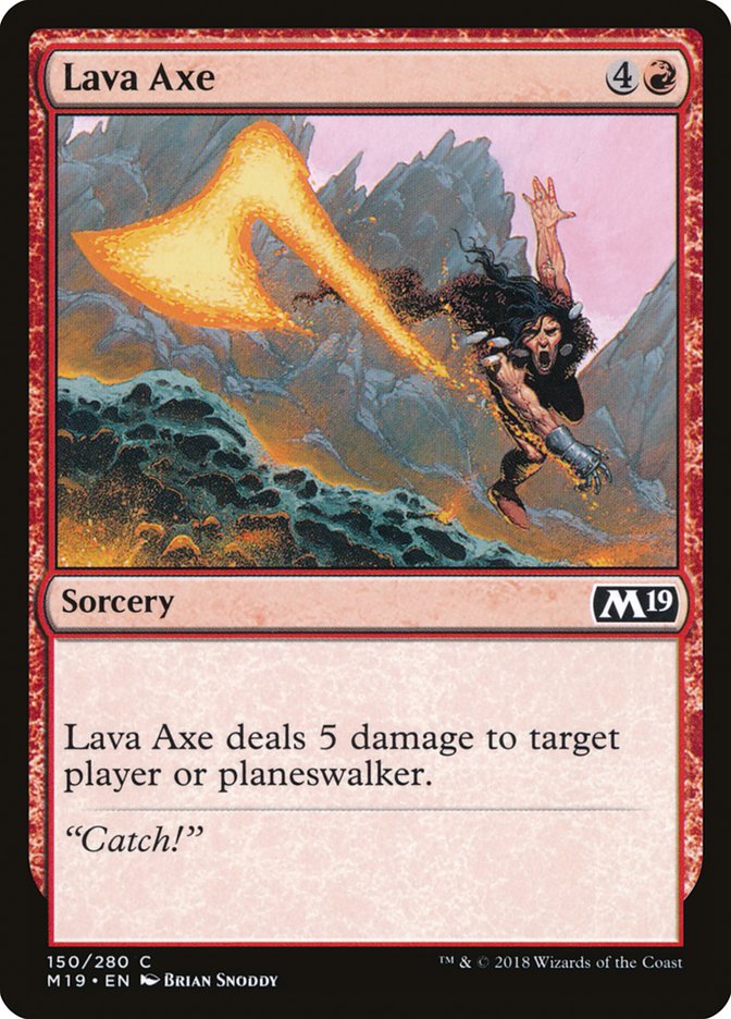 Lava Axe [Core Set 2019] | PLUS EV GAMES 