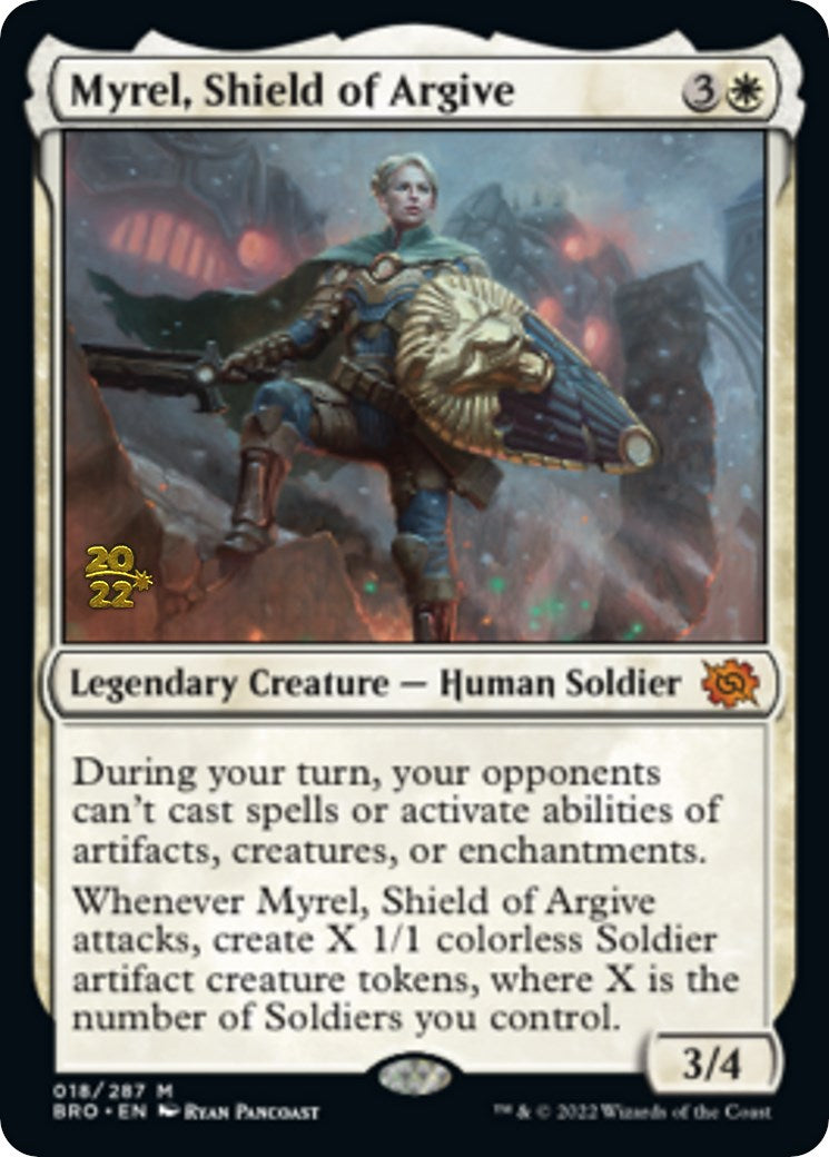 Myrel, Shield of Argive [The Brothers' War: Prerelease Promos] | PLUS EV GAMES 