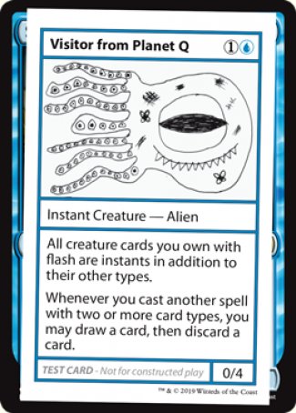 Visitor from Planet Q (2021 Edition) [Mystery Booster Playtest Cards] | PLUS EV GAMES 