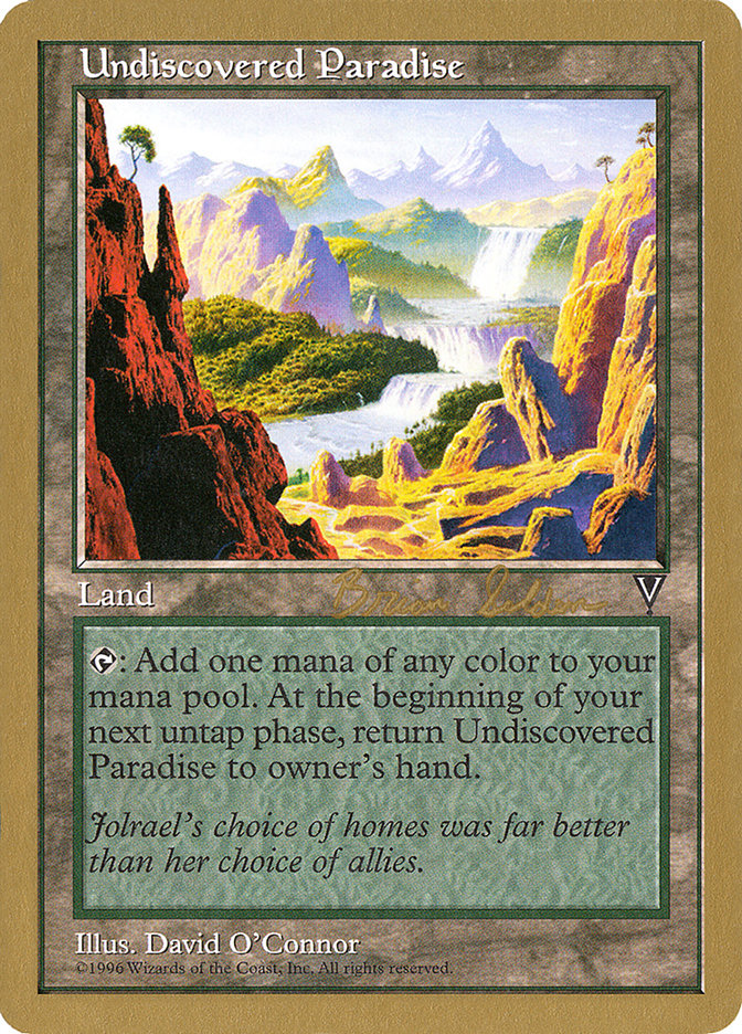 Undiscovered Paradise (Brian Selden) [World Championship Decks 1998] | PLUS EV GAMES 